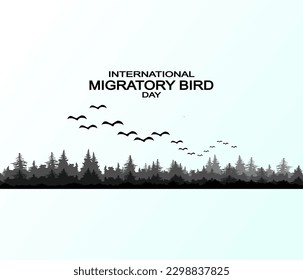 world migratory bird day poster template vector stock.vector