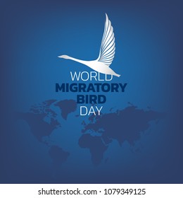 World Migratory Bird Day, vector illustration