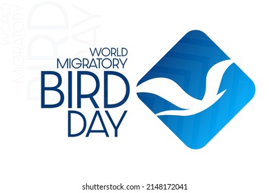 World Migratory Bird Day. Vector illustration. Holiday poster