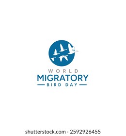 World Migratory Bird Day vector illustration. Logo, icon, vector design