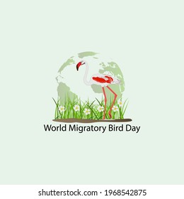 world migratory bird day web banner design. illustration vector