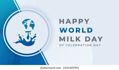 World Milk Day Celebration Vector Design Illustration for Background, Poster, Banner, Advertising, Greeting Card
