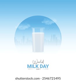 World Milk Day, Milk Day Creative Ads Design For Social media post, National Milk Day