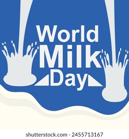 world milk day vector background