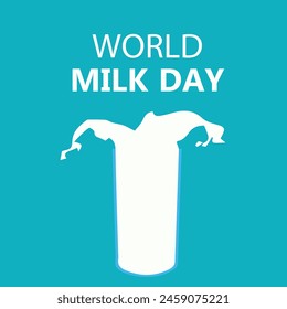 World Milk Day vector design eps file.