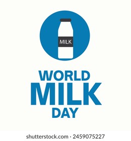 World Milk Day vector design eps file.