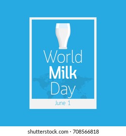 World Milk Day vector icon illustration