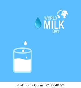 World Milk Day , Vector Illustration.