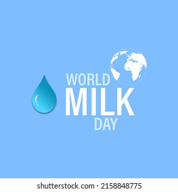 World Milk Day , Vector Illustration.
