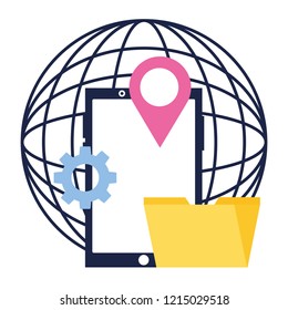 world mobile folder location social media