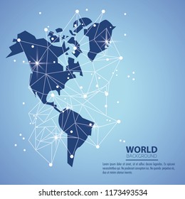 World modern background