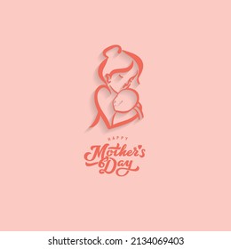 Día Mundial de la Madre, 8 de mayo. Ilustración del vector
