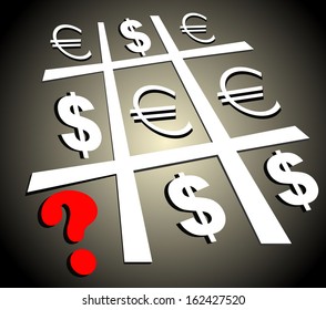 World monetary symbols concept.