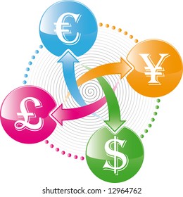 world money exchange icon