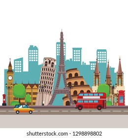 world monuments icons