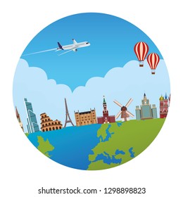 world monuments icons
