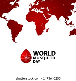 World Mosquito Day Celebration Vector Template Design Illustration