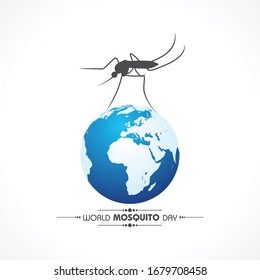 World Mosquito Day Design With Elegant Background
