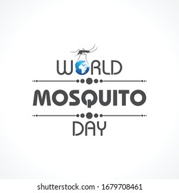 Diseño del Día Mundial del Mosquito con un fondo elegante
