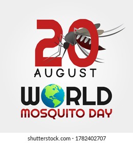 World Mosquito Day Vector Illustration
