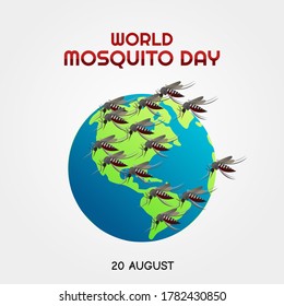 World Mosquito Day Vector Illustration