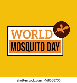 World Mosquito Day Vector Illustration. 