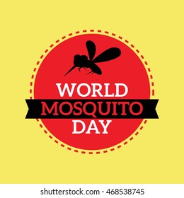 World Mosquito Day Vector Illustration. 