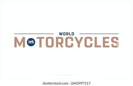 World Motorcycles Day design on white background, Typographic Design of World Motorcycles Day, Vector Design of World Motorcycles Day, World Motorcycles Day
