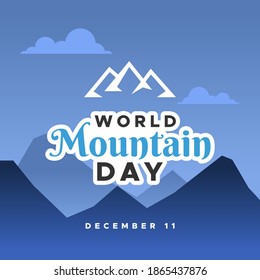 World Mountain Day Design Template Illustration