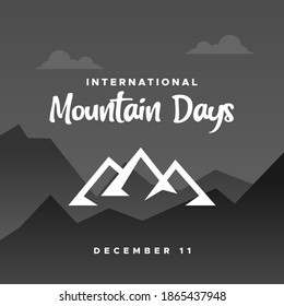 World Mountain Day Design Template Illustration