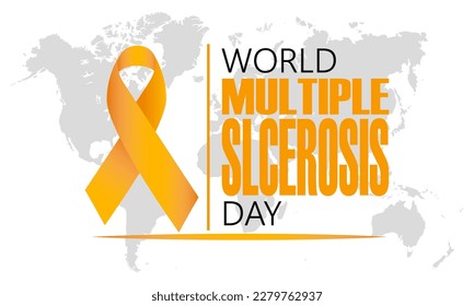 World Multiple Sclerosis Day. 30 May. Holiday concept. Template for background, banner, card, poster
