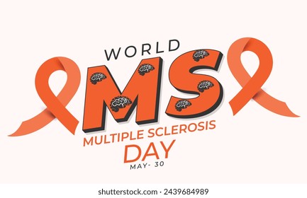 World Multiple Sclerosis Day. background, banner, card, poster, template. Vector illustration.