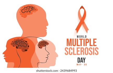 World Multiple Sclerosis Day. background, banner, card, poster, template. Vector illustration.