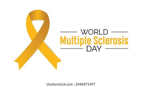 world Multiple Sclerosis day observed every year in May 30. Template for background, banner, card, poster with text inscription.