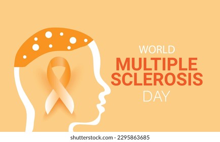 World Multiple Sclerosis Day. Template for background, banner, card, poster. vector illustration.