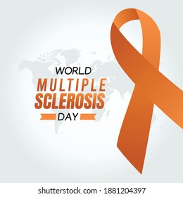 World Multiple Sclerosis Day Vector Illustration. Suitable for greeting card poster and banner.	
