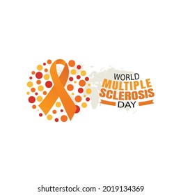 World Multiple Sclerosis Day Vector Illustration. Suitable for greeting card poster and banner.
