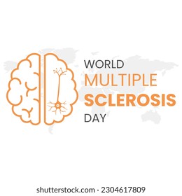 World Multiple Sclerosis Day vector illustration suitable for poster, banner, card, social media post, etc