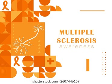 World Multiple Sclerosis Day vector illustration. Treatment and prevention. Medicine and health concept