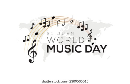 world music day celebrated vector, world music day theme vector, world music day background