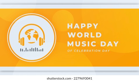 World Music Day Celebration Vector Design Illustration for Background, Poster, Banner, Advertising, Greeting Card