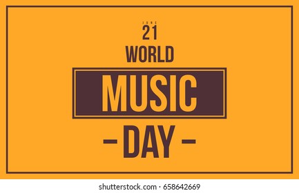 World music day celebration vector illustration
