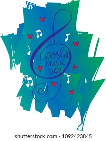 World Music Day concept