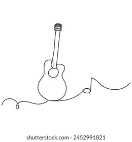 
Weltmusiktag durchgehende einzeilige Zeichnung der Umriss-Vektorillustration
