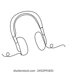 
World music day  continuous one line drawing of outline vector illustration

