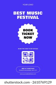 World Music Day Flat Illustration Template for Creative Social Media Flyer Design