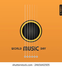 World Music Day graphic design is great for World Music Day celebrations, flat design, flyer design
