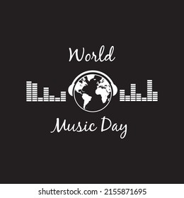 world music day logo design vector icon illustration graphic creative idea