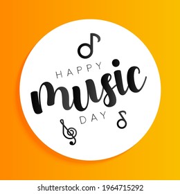 World Music day is observed every year in June. it is the art of arranging sounds in time to produce a composition through the elements of melody, harmony, rhythm, and timbre. Vector illustration.