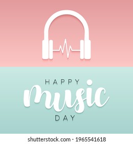 World Music day is observed every year in June. it is the art of arranging sounds in time to produce a composition through the elements of melody, harmony, rhythm, and timbre. Vector illustration.